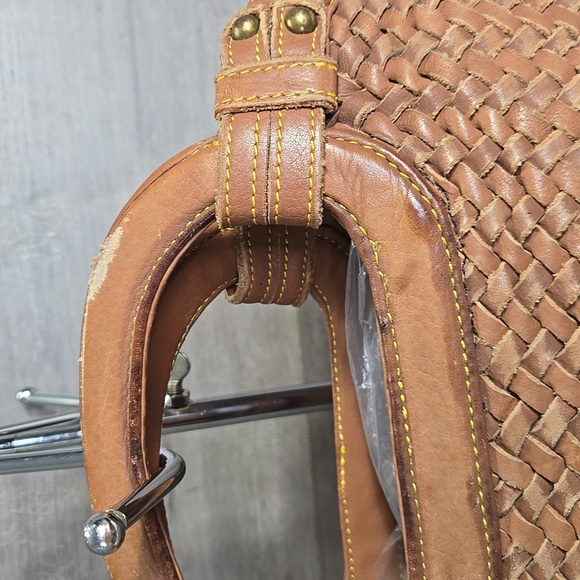 Cole Haan Cony Flap Woven Leather Crossbody Bag - Picture 4 of 14